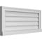 Ekena Millwork Vertical Surface Mount PVC Gable Vent w/ 2"W x 2"H , Brickmould Sill Frame, 32"W x 14"H GVPVE32X1403SN - alternate 3